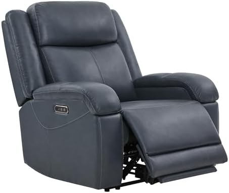 Watson & Whitely Oversized Genuine Leather Power Recliner Chair by WatsonWhitely