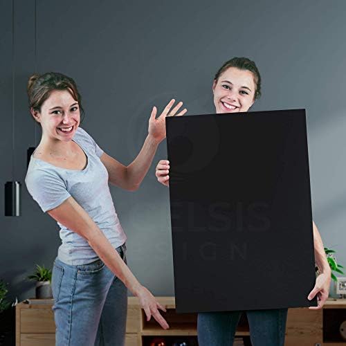 Black Foam Board 18 x 24 x 3/16" (5mm) Inch, 15 Pack Acid-Free Foam Core Poster Board Sheets for Art, Crafts, Presentation, Vision Board, Signboard, and Party Decorations