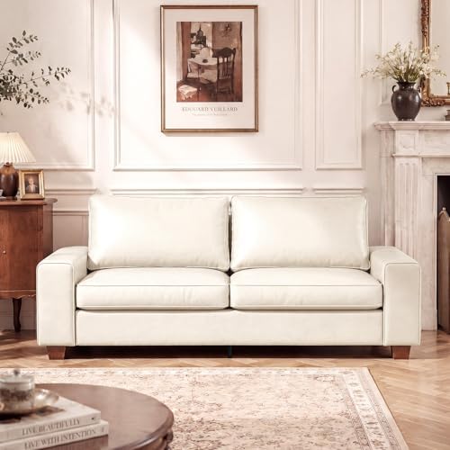 COUCHOICE Modern Faux Leather Loveseat Sofa, Compact Small Couch by COUCHOICE