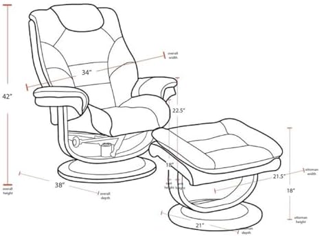 Pemberly Row Leather Swivel Recliner - Image 3