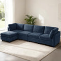 EDILLY 122 inches Oversized Modular Sectional Fabric Cloud Sofa Set, Extra by EDILLY