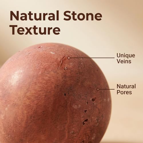 Natural Marble Round Cabinet Knobs, 1.2" Diameter - Image 3