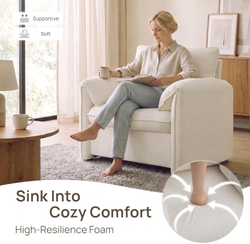 Oversized Accent Chair, Comfy Reading Chair, Armchair - Image 3