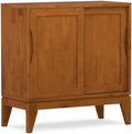SIMPLIHOME Harper 30" Solid Wood Cabinet in Teak Brown by SimpliHome