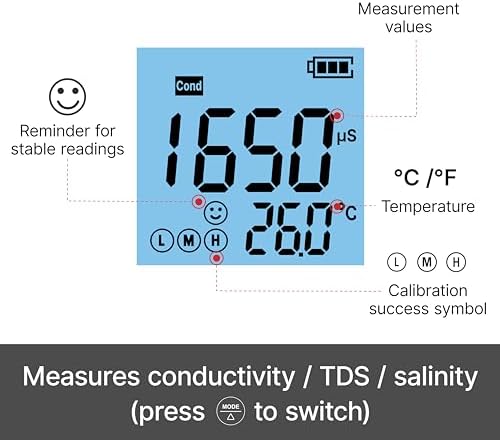 Apera Instruments, LLC-AI314 Premium Series EC60 Waterproof Conductivity Pocket - Image 5