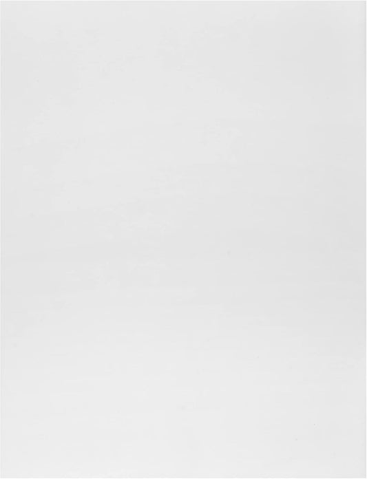 Quotidian White Flat US Letter Translucent Vellum Paper Printable Sheets 8.5" x 11" (21.6 x 27.9cm) Pack of 50 - Sketching Drawing Drafting Tracing