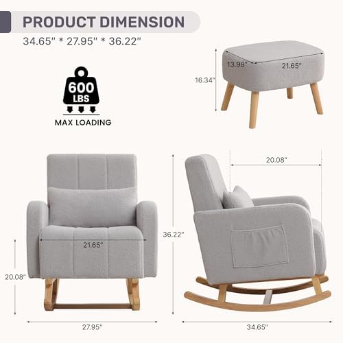 HCHAIRH Nursery Rocking Chair - Image 2