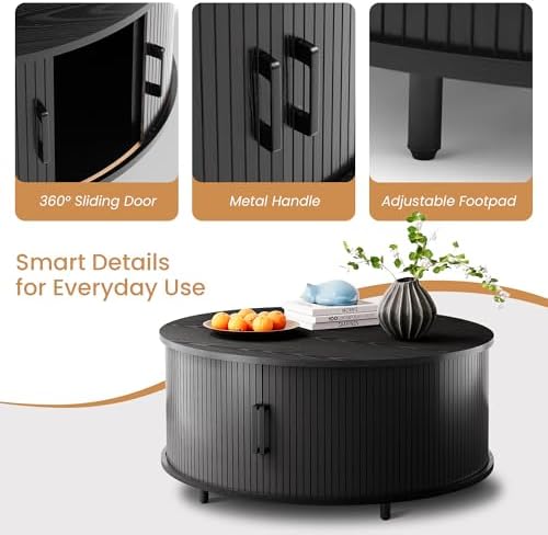 COSIEST 31.5" Round Coffee Table - Image 4