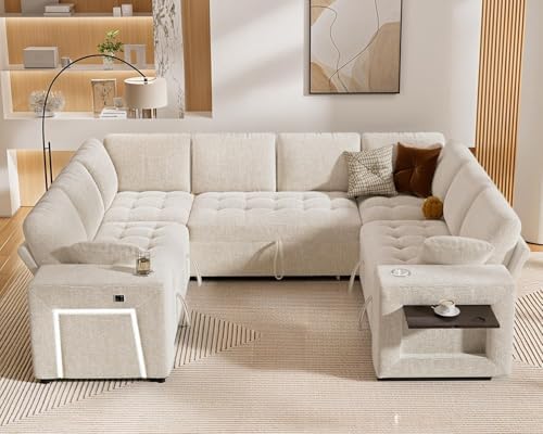 Vipbear 111" Modular Sectional Sleeper Sofa - Image 2