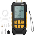 PT520 Digital Manometer Dual-Port HVAC Differential Pressure Gauge by LINXINO