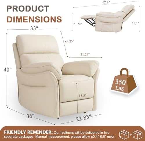 AIRSKY Genuine Leather Recliner Chair - Image 2