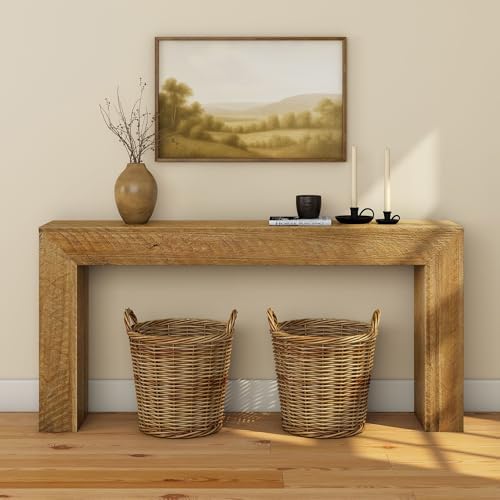 Plank+Beam Camden Console Table, 66 Inch, Rustic Honey - Image 3