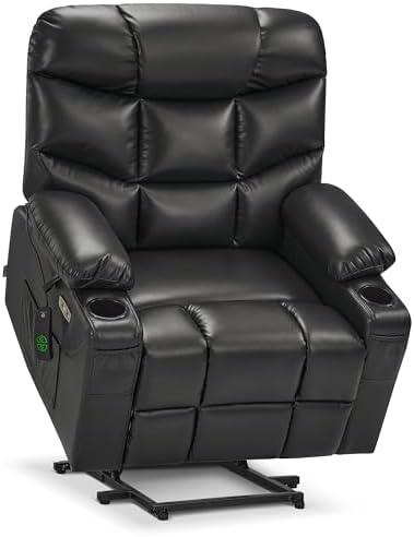 MCombo Power Lift Recliner for Elderly, Leather R7289 by MCombo
