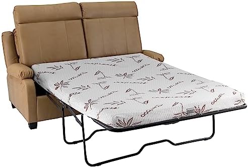 RecPro Charles 65" RV Hide-A-Bed Loveseat | Toffee - Image 6