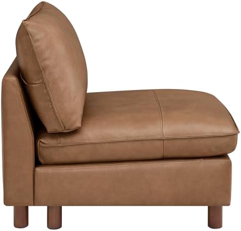 CHITA Genuine Leather Sofa, Large Sectional Couches, Armless Chair - Image 2