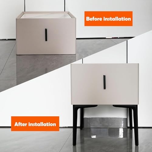 7 inch/18cm Matte Black Metal Furniture Legs Set of 8 - Image 6