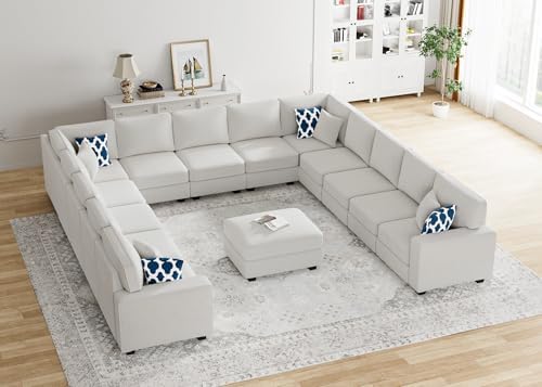 Legend Vansen Oversized Modular Sectional Sofa, U/L‑Shaped Reversible Couch by LLegendVansen