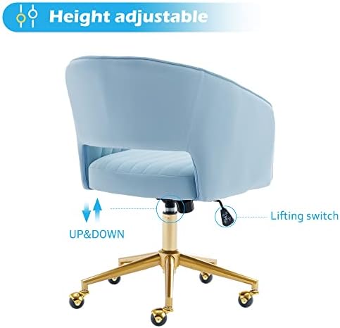 KCC Vanity Chair Velvet Desk Chair - Image 4