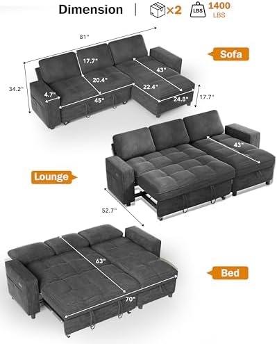 Sunny Heart Pull Out Sofa Bed - Image 3