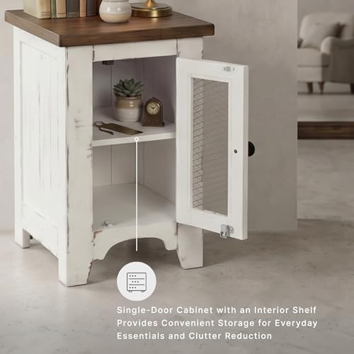 Signature Design by Ashley Wystfield Chairside End Table, Vintage White - Image 4