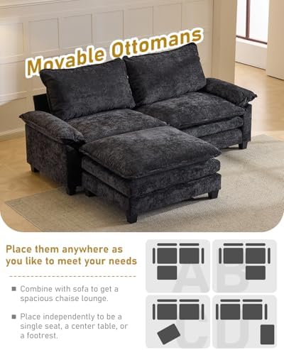 Karl home 88" 2-Seat L-Shaped Sectional Couch - Image 3