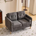 VINGLI 47" Grey 2 Seater Chenille Sofa by VINGLI