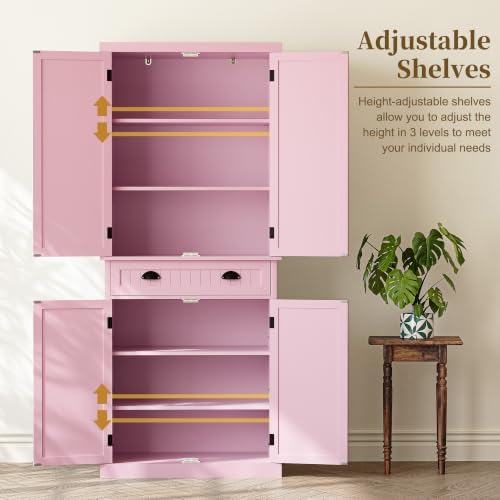 ARTPOWER 72" Tall Freestanding Pantry & Kitchen Storage Cabinet - Image 5