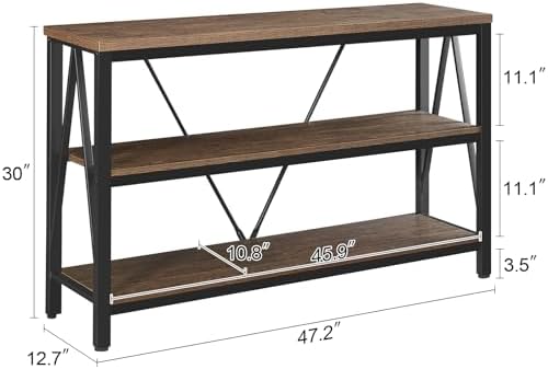 Entryway Console Table, 3 Tier Entry Table - Image 2