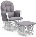 Storkcraft Premium Hoop Glider & Ottoman, Espresso/Gray Swirl by Storkcraft