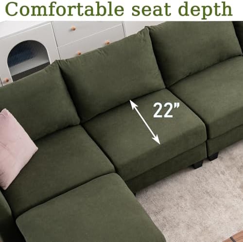 122.8" Large Sectional Couches for Living Room - Image 6