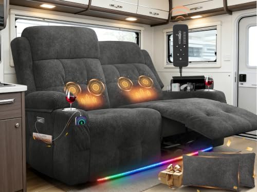 Reclining Loveseat Sofa, RV Loveseats Recliner Sofas Wall Hugger, Double by BuiltfortheRVLife