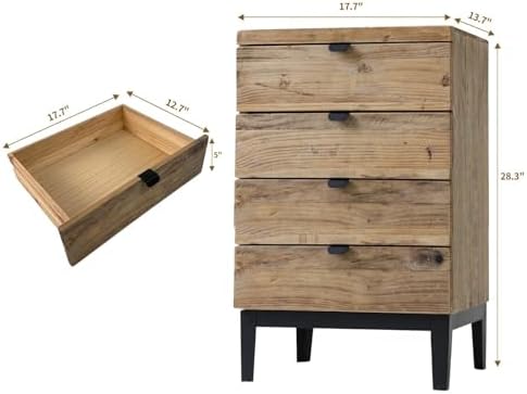 Wnutrees Farmhouse Nightstand - Image 3