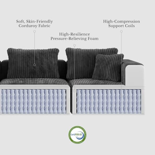 Maywish Modular Boneless Couch 70 Inch, Sectional Loveseat - Image 4