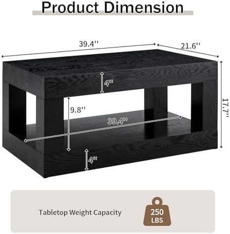 LKTART Rectangle Coffee Table - Image 2