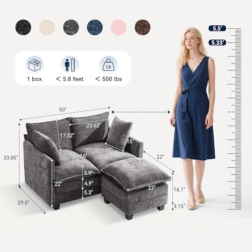 L-Shape Loveseat Sofa Couch - Image 2