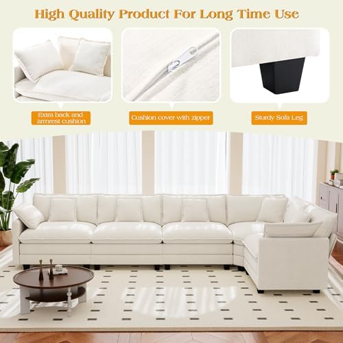 Hanherry Modular Sectional Sofa, Cloud Couch - Image 4