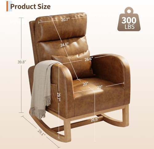 GarveeHome Rocking Chair, Nursery Glider Chair - Image 2