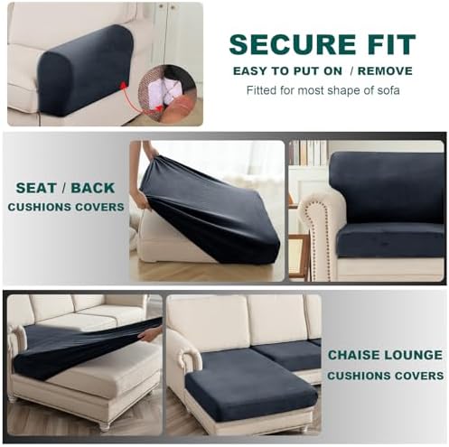 10 Pieces Sofa Cushion Covers for U-Shaped Modular Sectional Couch - Image 4