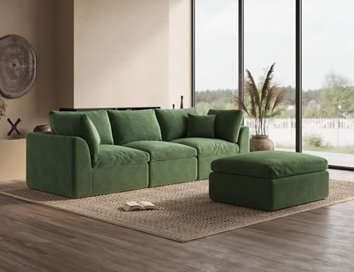 ohllob 78.9" Loveseat Sofa, Cloud Boneless Couches - Image 7