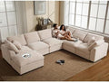 Oversized Modular Sectional Sofa, 7 Seater Cloud Couch by VEPXXP