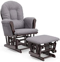 Storkcraft Premium Hoop Glider & Ottoman, Espresso/Gray Swirl by Storkcraft