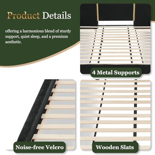 King Size Upholstered Bed Frame - Image 6