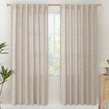 YoungsTex Linen Semi Sheer Curtains 78 Inch Length by YoungsTex