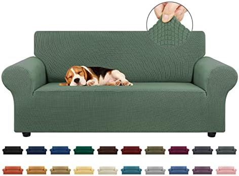 KEKUOU Loveseat Couch Cover, 2 Cushion Couch Slipcover by KEKUOU