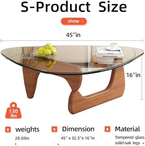 Glass Coffee Table, Mid Century Modern Coffee Table, Coffee Table - Image 2