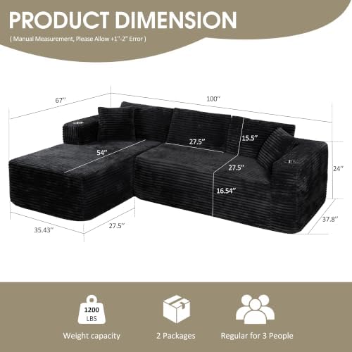 Cloud Sectional Boneless Couches - Image 2