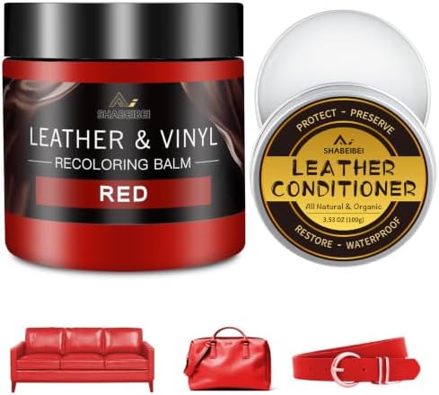 Leather Recoloring Balm and Leather Repair Kit by SHABEIBEI