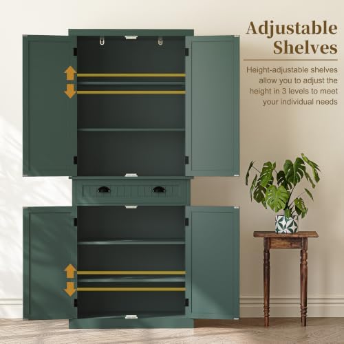 ARTPOWER 72" Tall Freestanding Pantry & Kitchen Storage Cabinet - Image 5