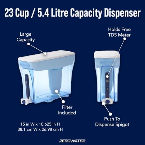 ZeroWater 23-Cup Water Filter Dispenser Removes PFOA/PFAS ​ - Image 4
