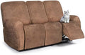 ANARACHON Leather Look Recliner Couch Cover, 8-Pieces Stretch Recliner Sofa by ANARACHON